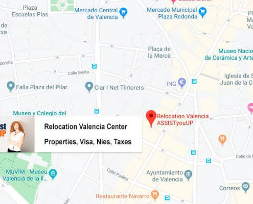 Map Office ASSISTyouUP Relocation Valencia